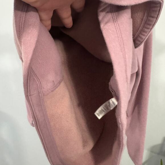 Athleta Cozy Karma Asym Pullover Sweatshirt w/ Zipper Upper Size XS Mauve - Picture 8 of 11